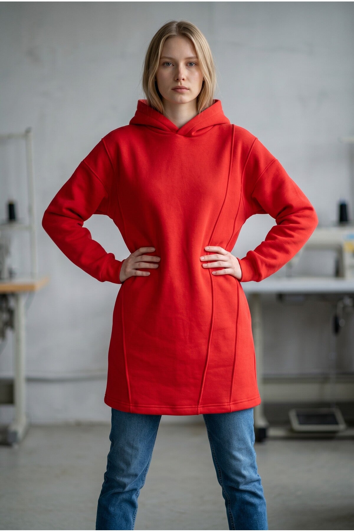 ÜÇ İPLİK SWEAT KAPÜŞONLU