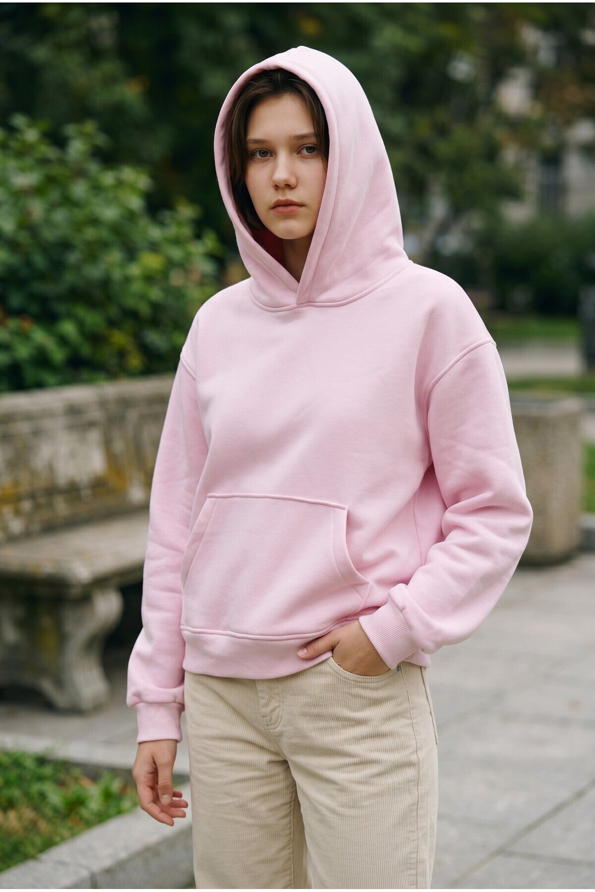 ÜÇ İPLİK SWEATÜÇ İPLİK SWEAT KAPÜŞONLU KANGURU CEPLİ